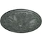 Ekena Millwork Bordeaux Ceiling Medallion (Fits Canopies up to 3 1/4"), 22 5/8"OD x 1 3/4"P, Athenian Green Crackle CM22BOAGC - alternate 4